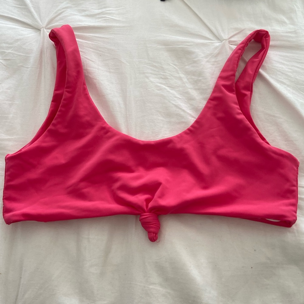 tie front bikini top